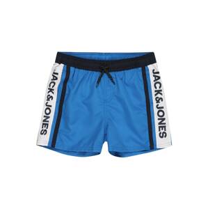 Jack & Jones Junior Plavecké šortky 'CRETE'  kráľovská modrá / biela / čierna
