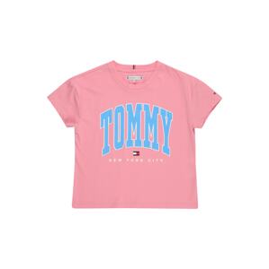 TOMMY HILFIGER Tričko  ružová / tyrkysová / biela / červená