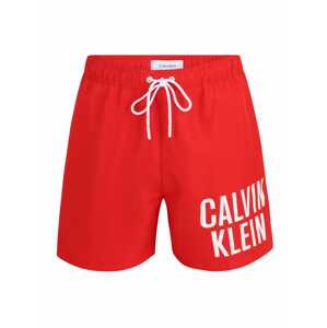 Calvin Klein Plavecké šortky  svetločervená / biela