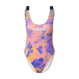 Calvin Klein Swimwear Jednodielne plavky  fialová / zmiešané farby
