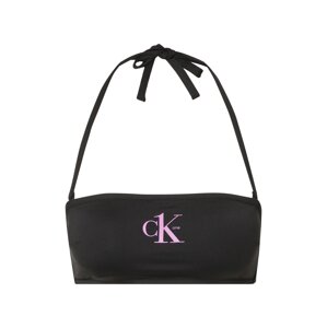 Calvin Klein Swimwear Bikinový top  čierna / fialová