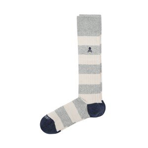 Scalpers Ponožky  krémová / sivá melírovaná / námornícka modrá
