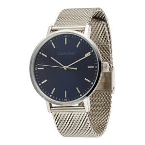 Calvin Klein Analógové hodinky  námornícka modrá / strieborná