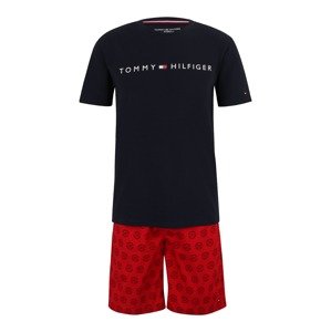 Tommy Hilfiger Underwear Krátke pyžamo  námornícka modrá / červená / biela