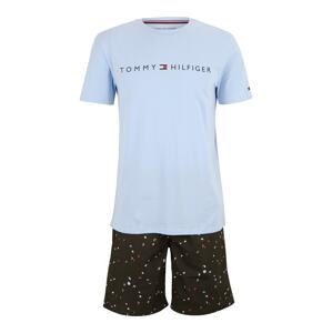 Tommy Hilfiger Underwear Krátke pyžamo  námornícka modrá / svetlomodrá / červená / biela