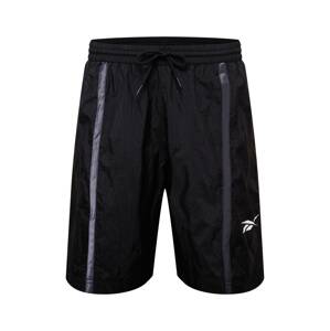 Reebok Sport Športové nohavice  modrosivá / čierna / biela