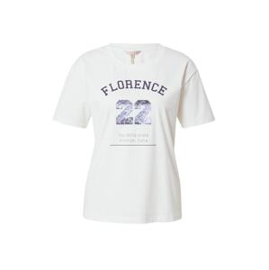 Esqualo Tričko 'Florence'  šedobiela / námornícka modrá