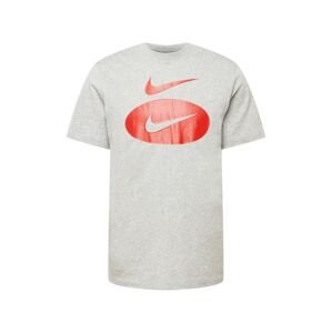 Nike Sportswear Tričko  tmavosivá / červená
