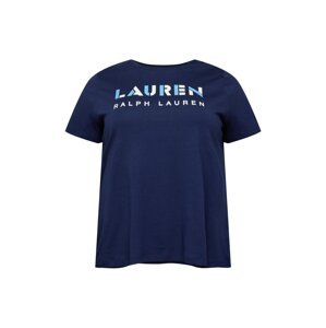 Lauren Ralph Lauren Plus Tričko 'KATLIN'  námornícka modrá / biela / svetlomodrá