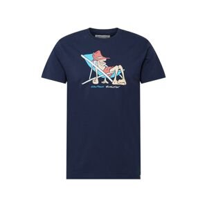 Revolution Tričko  námornícka modrá / béžová / červená / svetlomodrá