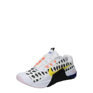 NIKE Športová obuv 'Metcon 7'  čierna / biela / žltá / oranžová