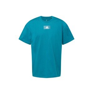 ADIDAS SPORTSWEAR Funkčné tričko  modrozelená / biela
