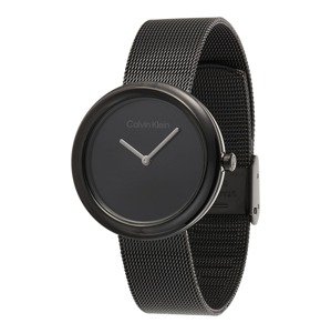 Calvin Klein Analógové hodinky  čierna / biela / strieborná
