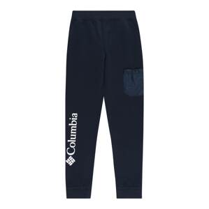 COLUMBIA Športové nohavice 'Trek'  námornícka modrá / biela