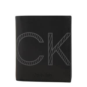 Calvin Klein Peňaženka  čierna / sivá