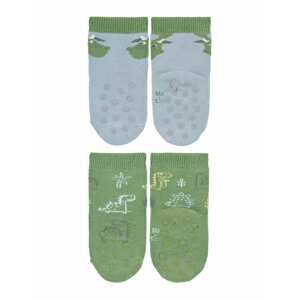 STERNTALER Ponožky  zelená / biela / žltá / sivá / nebesky modrá