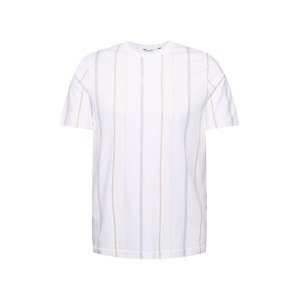 PUMA Funkčné tričko  biela / sivá / svetlohnedá
