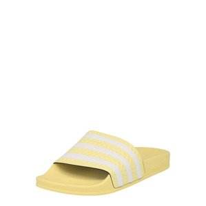 ADIDAS ORIGINALS Plážové / kúpacie topánky 'Adilette'  žltá / biela