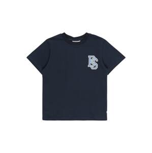 GRUNT Tričko 'Charles'  béžová / námornícka modrá / dymovo modrá