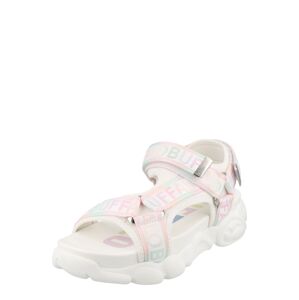 BUFFALO Sandále  biela / ružová / modrá