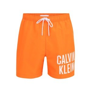 Calvin Klein Plavecké šortky  oranžová / biela