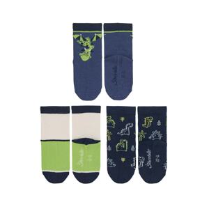 STERNTALER Ponožky  modrá / zelená / biela