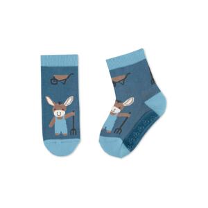 STERNTALER Ponožky 'Emmilius'  modrá / svetlomodrá / hnedá / biela