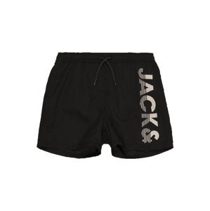 Jack & Jones Junior Plavecké šortky 'CRETE'  béžová / čierna