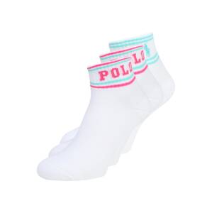 Polo Ralph Lauren Ponožky  biela / ružová / tyrkysová