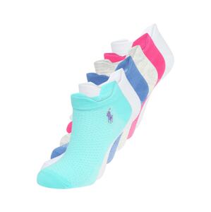 Polo Ralph Lauren Ponožky  modrosivá / biela / ružová / sivá melírovaná / tyrkysová
