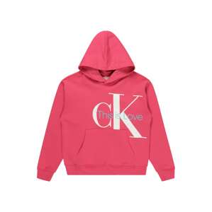 Calvin Klein Jeans Mikina 'PRIDE'  svetlomodrá / ružová / biela