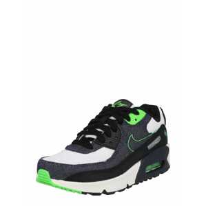 Nike Sportswear Tenisky 'Air Max 90'  čierna / modrá denim / biela / neónovo zelená