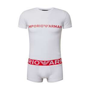 Emporio Armani Krátke pyžamo  biela / červená