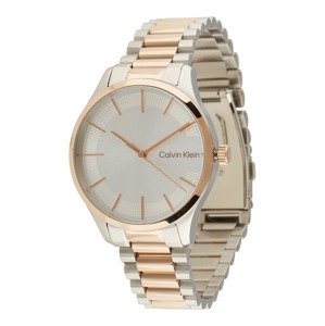 Calvin Klein Analógové hodinky  ružové zlato / strieborná