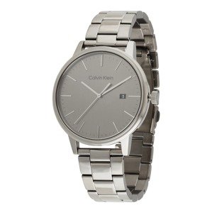Calvin Klein Analógové hodinky  sivá / čierna