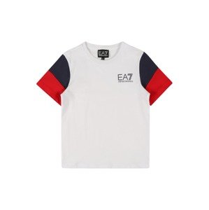 EA7 Emporio Armani Tričko  biela / námornícka modrá / červená / čierna