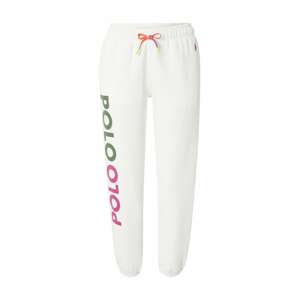 Polo Ralph Lauren Nohavice  biela / ružová / kaki