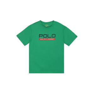 Polo Ralph Lauren Tričko  zelená / tmavomodrá / biela / červená