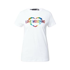Love Moschino Tričko 'MAGLIETTA'  zmiešané farby / biela