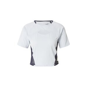 PUMA Funkčné tričko  svetlomodrá / tmavomodrá / šedobiela