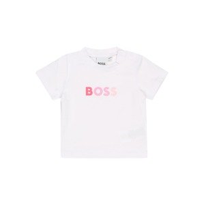 BOSS Kidswear Tričko  biela / ružová / svetlofialová / ružová