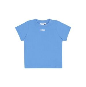 BOSS Kidswear Tričko  modrá / biela