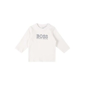 BOSS Kidswear Tričko  biela / tmavomodrá / modrá