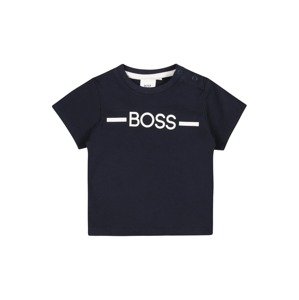 BOSS Kidswear Tričko  námornícka modrá / biela