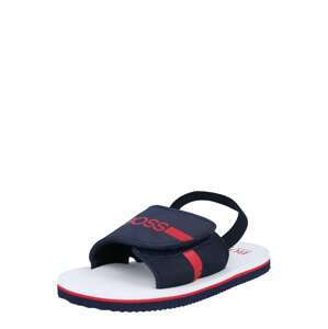 BOSS Kidswear Plážové / kúpacie topánky  námornícka modrá / červená