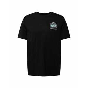 ICEBREAKER Funkčné tričko 'Tech Lite II'  čierna / tmavosivá / vodová