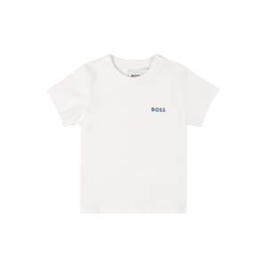 BOSS Kidswear Tričko  biela / námornícka modrá