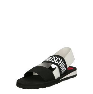 Love Moschino Sandále  biela / čierna
