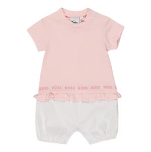 BOSS Kidswear Overal  ružová / ružová / biela