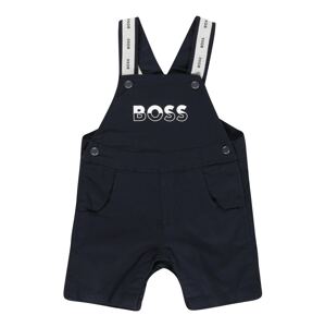 BOSS Kidswear Nohavice na traky  tmavomodrá / biela